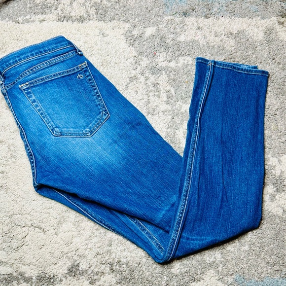 EUC Rag & Bone Dre Low Rise Patchwork Jeans - Picture 13 of 17